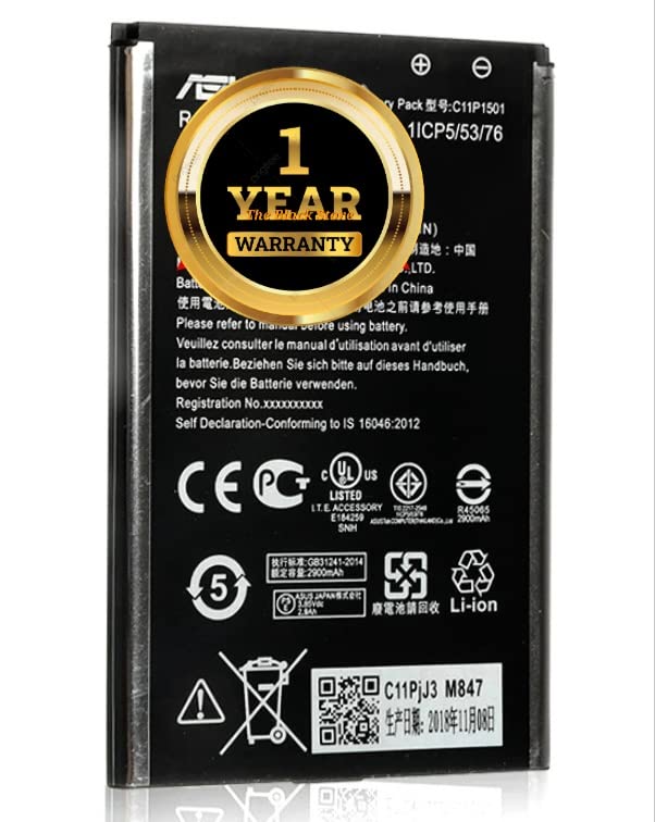 Image of Original C11P1501 Batery Compatible with Asus 2 Laser 5.5 /6. Inch Selfie 5.5 Inch ZD551KL ZE6KL ZE55KL ZUD ZMD Z11D ZLD with Warranty