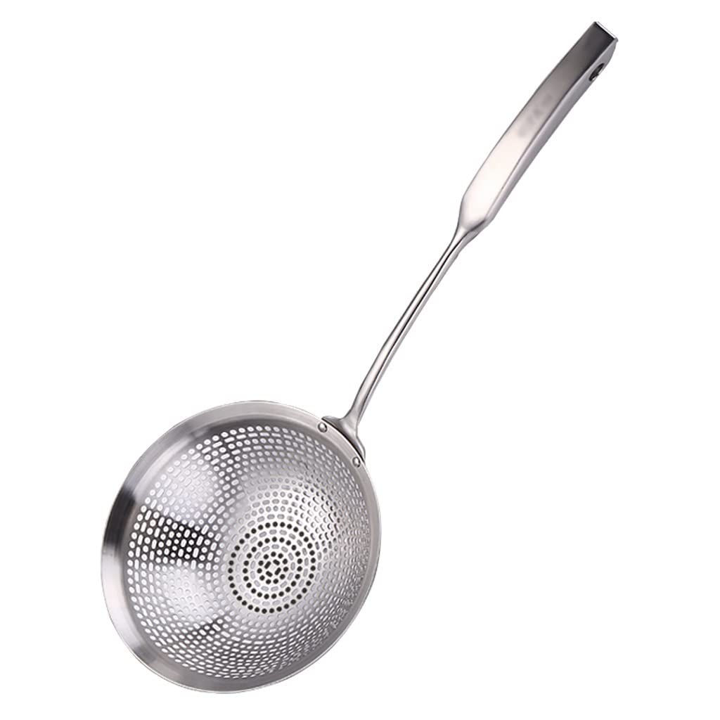 Schiumarola da Cucina Skimmer da cucina 304 Cucchiaio scanalato grande in acciaio inox Schiumarola e colino in acciaio inox Schiumarola multiuso for ristoranti da cucina Cucchiaio Colino ( Size : Smal