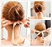Elegant Ribbon Magic French Twist Bun Maker Clip Hook Holder Magic Roll Rings Donut Updo Chignon Former Pads Foam Sponge Hair Styler Curler Braid Ponytail Stick Hairstyle Styling Tool Accessories