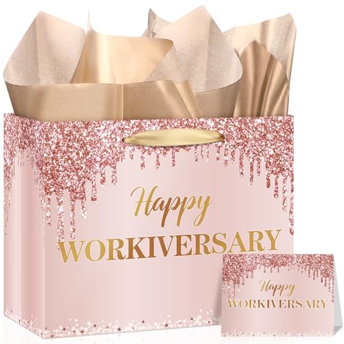 HappyWork Rose Gold Gift Bag