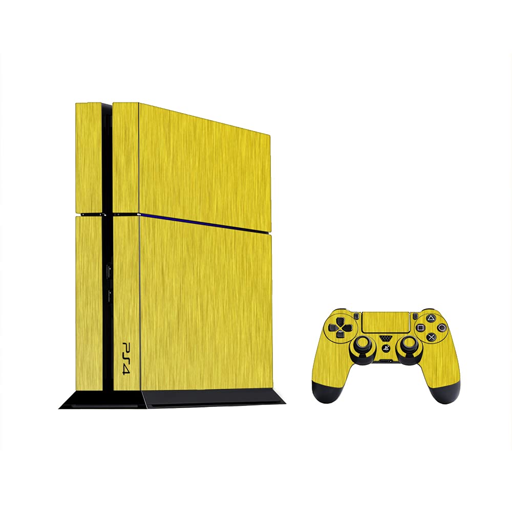 GADGETS WRAP Premium Material Controller & Console Skin Vinyl Decal Sticker Compatible with PS4 - Gold Titanium (B09GFNSCZ7) Amazon Price History, Amazon Price Tracker
