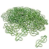 HWAQHDYL Rurili Creative Green Dollar Sign - Clip de papel dividido de metal, 50 unidades (verde)