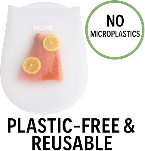 Miniatura 2 de Revoluciona la cocina al vacío con bolsas de silicona reutilizables AppleKoreLiving Sous Vide  Juego extra grande sin BPA  Más delgado y más