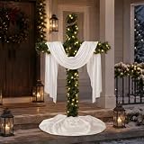 6FT Cross Christmas Tree with LED Lights, Outdoor Christmas Christian Decor
