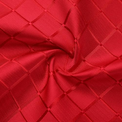 Image of Striped Plaid Polka Dot Mens Tie Formal Necktie Pocket Squares Ties Clips Cufflinks Classic for Men Set