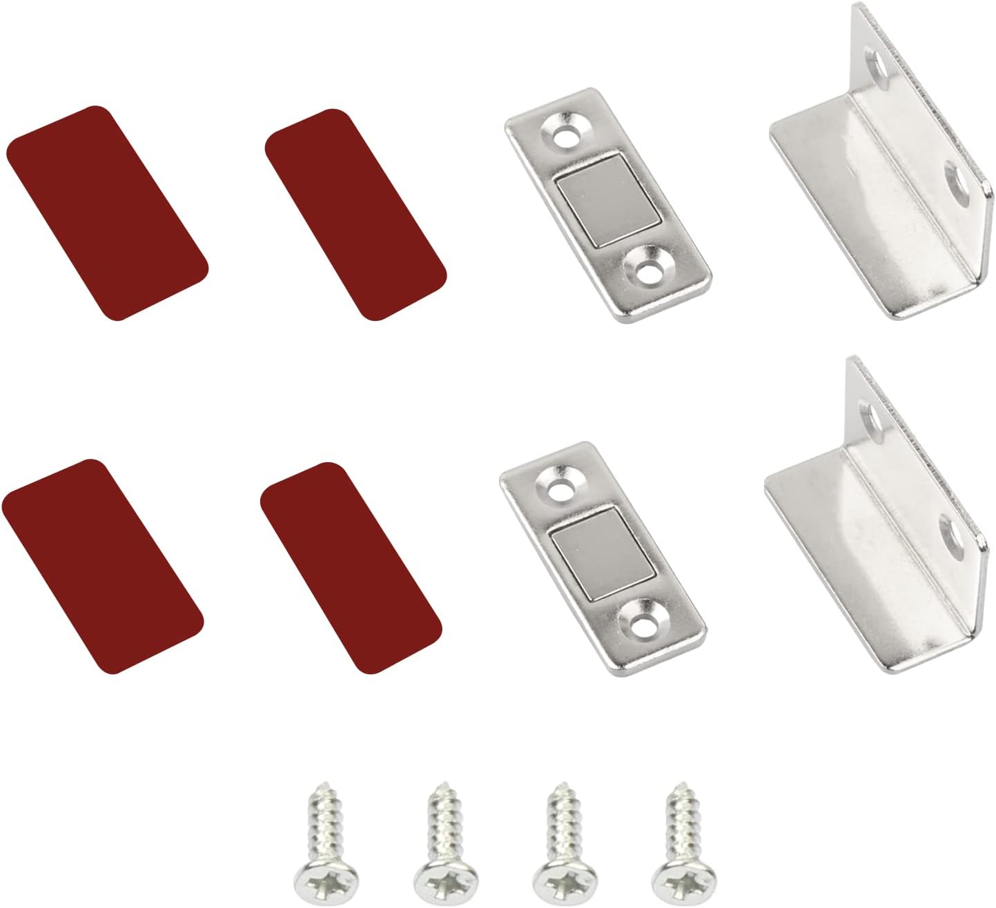 NUTJAM Set of 2 Cabinet Magnetic Catch, L-Shaped Ultra Thin Cabinet ...