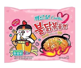 Korean Instant Noodles (2 CASE SET, CARBONARA BULDAK NOODLES)