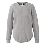 (ユナイテッドアスレ)UnitedAthle 10.3オンス ヘヴィーウェイト ワッフル 長袖 Tシャツ 396001 [メンズ] 714 ヘザーグレー L