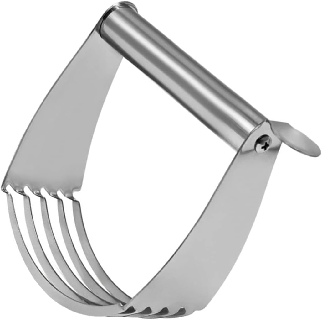 Stainless Steel Dough Blender with Curved Design, Heavy Duty
