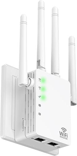 Extensor WiFi con doble banda de 1200 Mbps 2.4G y 5G, amplificador WiFi cubre hasta 12880 pies cuadrados y 105 dispositivos, repetidor WiFi con 1 disponible en Yaxa Colombia