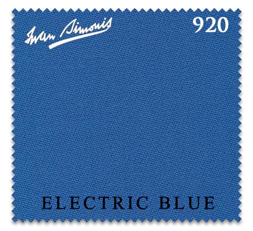Iwan Simonis 920 Pool Billiard Table Cloth - Authorized Dealer (Electric Blue, 8 ft Oversized)