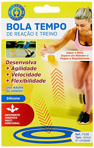 Bola Tempo de Reação e Treino, Ortho Pauher, Amarelo, Único