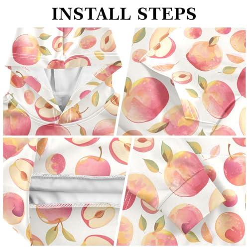 KLL Watercolor Peaches Toddlers and Boys' Sweatshirt Casual Athletic Hoodie with Kangaroo Pocket3