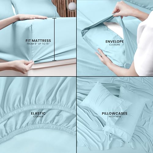 image for Utopia Bedding King Sheet Set – 4 Piece Bed Sheets for King Size Bed