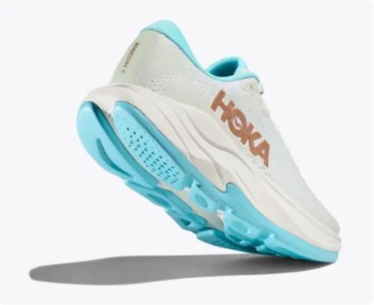 Hoka Women's Rincon 4 Frost/Rose Gold 8.5 Medium