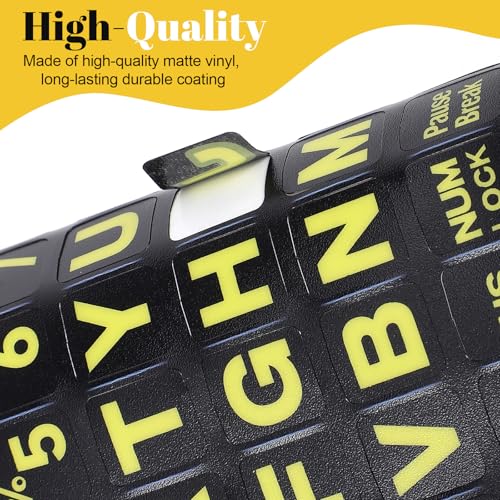 Pegatinas Grandes para Teclado en Inglés Heclia Universal miniatura 3