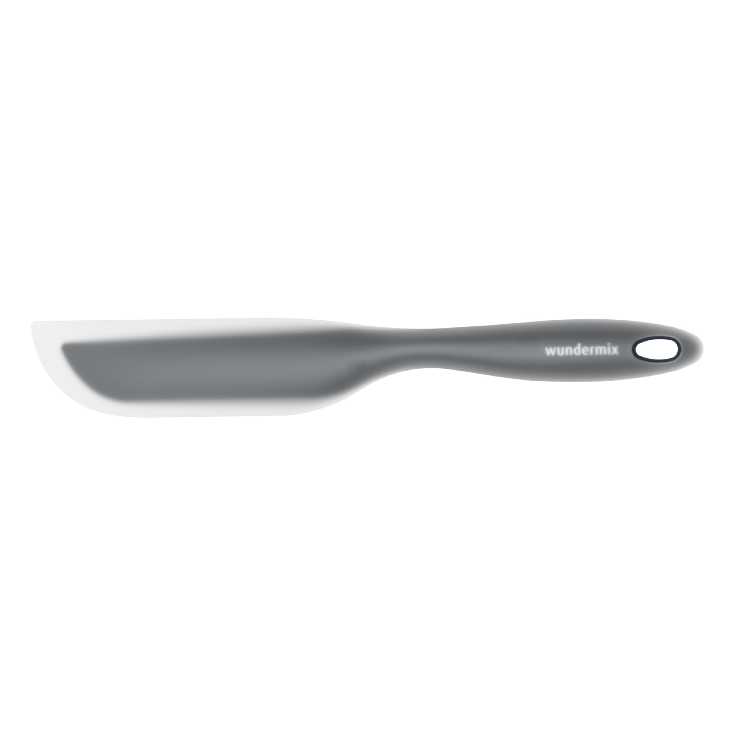 Wundermix - WunderSpatel® Biegsamer Spatel • Spachtel ideal für deine Küchenmaschine • Als Schaber zum Entleeren des Mixtopfs • Farbe: Grau