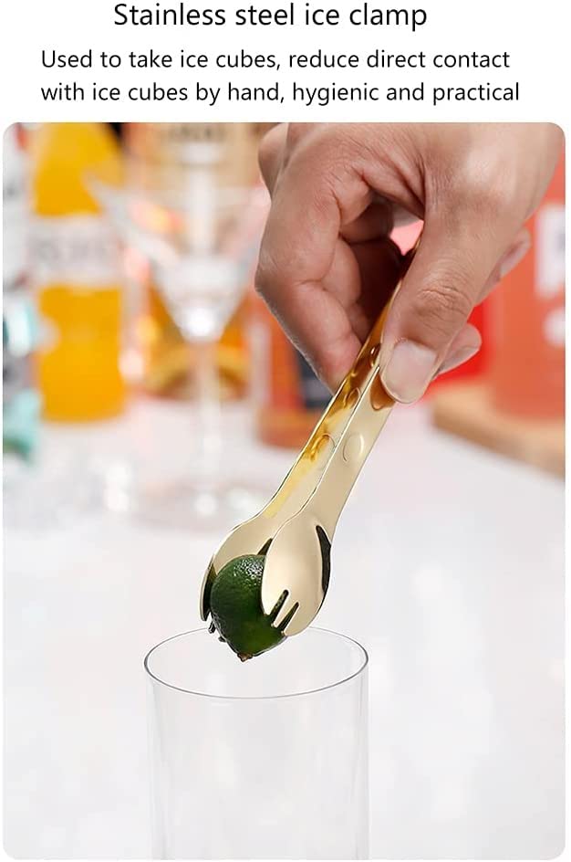 Set de coctelera de acero inoxidable para bartender miniatura 5