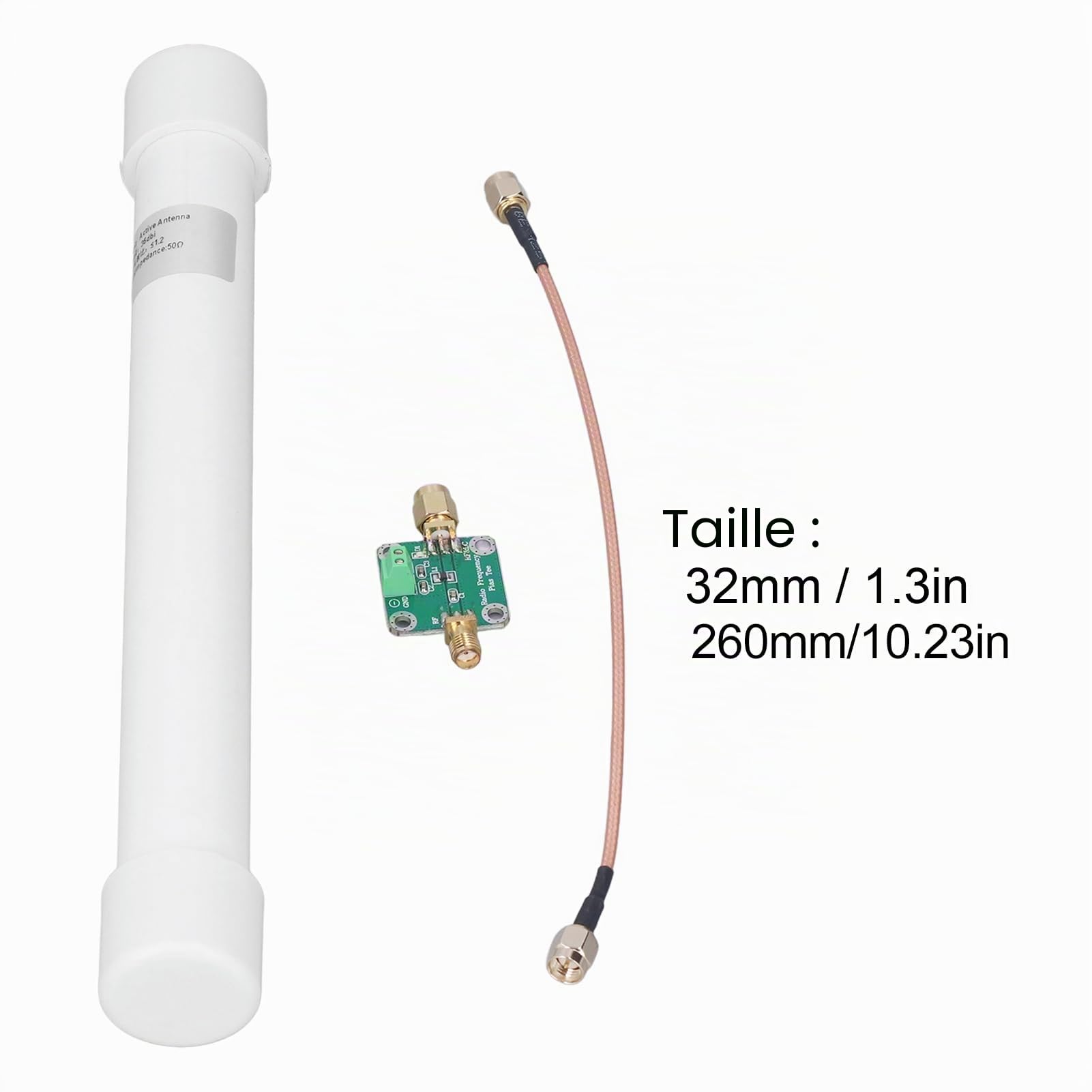 Antenne Récepteur ADS-B 1090MHZ avec Connecteur SMA Antenne Omnidirectionnelle à Gain élevé 36dbi XR117 avec Module de Câble Accessoires électroniques