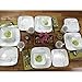 Corelle Square Shadow Iris Dinnerware Set (16-Piece, Service for 4)