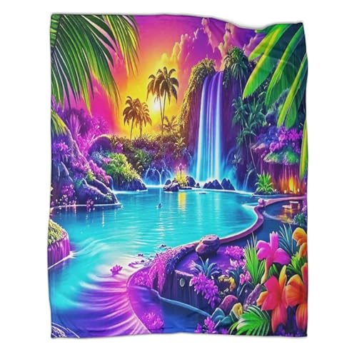 Couverture flanelle 3D cascade chaude douce chambre enfant 60x80i - 2