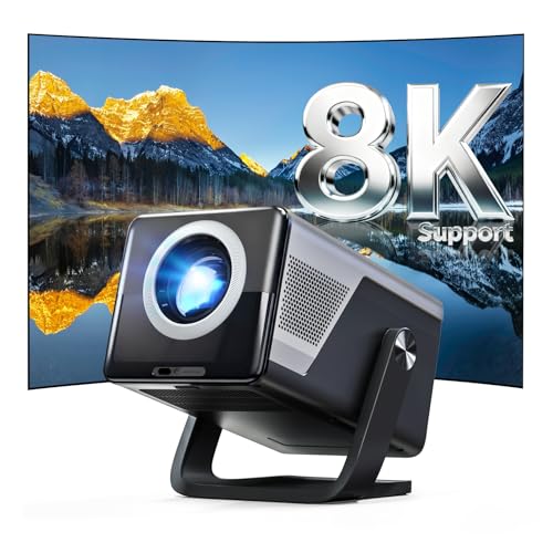 Image of [8K 4K Support/2000 ANSI/AI Visual Calibration] Native 1080P Projector with Android 14 OS Smart Video Projector Compatible with Netflix YouTube Dolby Atmos AI Auto Focus&Keystone&Obstacle Avoidance