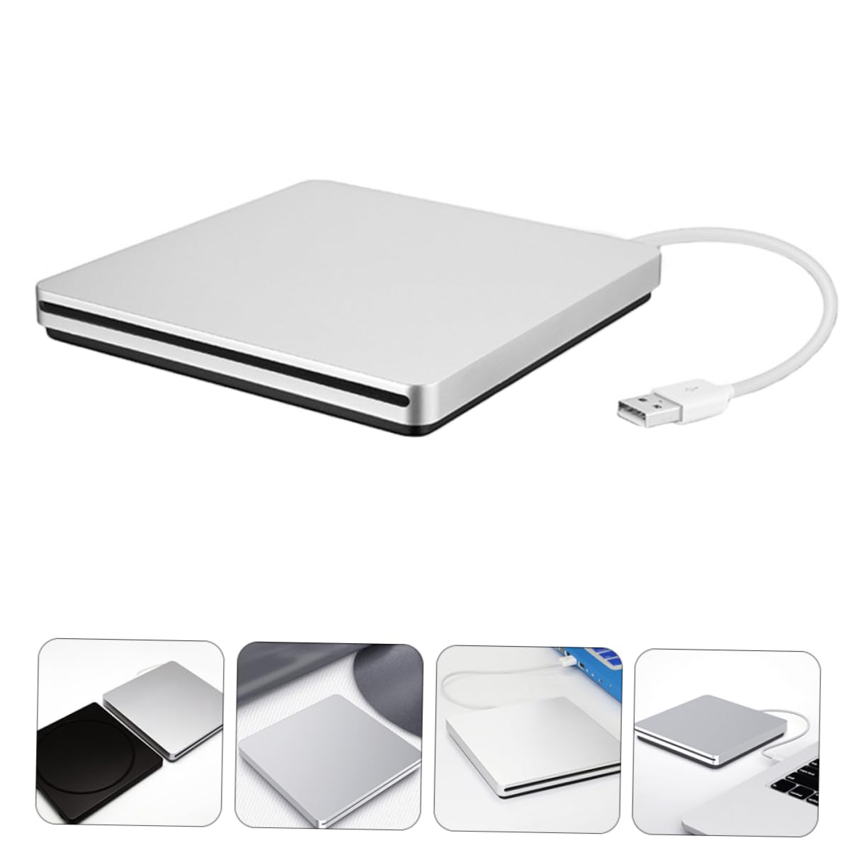 Happyyami 1 Set Portable Drive External Burner for Desktop Fast Data Transfer Durable Design for Data Playback