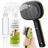 Pecute Self-Cleaning Steam Dog Cat Brush & Leave-in Conditioner, Cool Mist