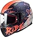 LS2 Rapid Naughty Casco de Moto, Hombre, Azul Naranja, L