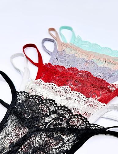 Vision Underwear 6 Pack Sexy Floral Lace G-String Thong Panties L2663