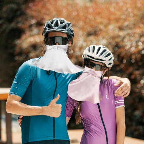 UPF 50+ Pure Silk Face Cover UV Protection Sunscreen Sun Protection Face Mask Reusable Sport Face Scarf Mask for Women2