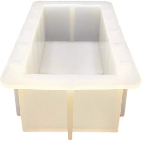 Miniatura 4 de Molde de jabón para pan de silicona regular de 8 pulgadas, blanco rectangular, molde de renderizado hecho a mano de bricolaje