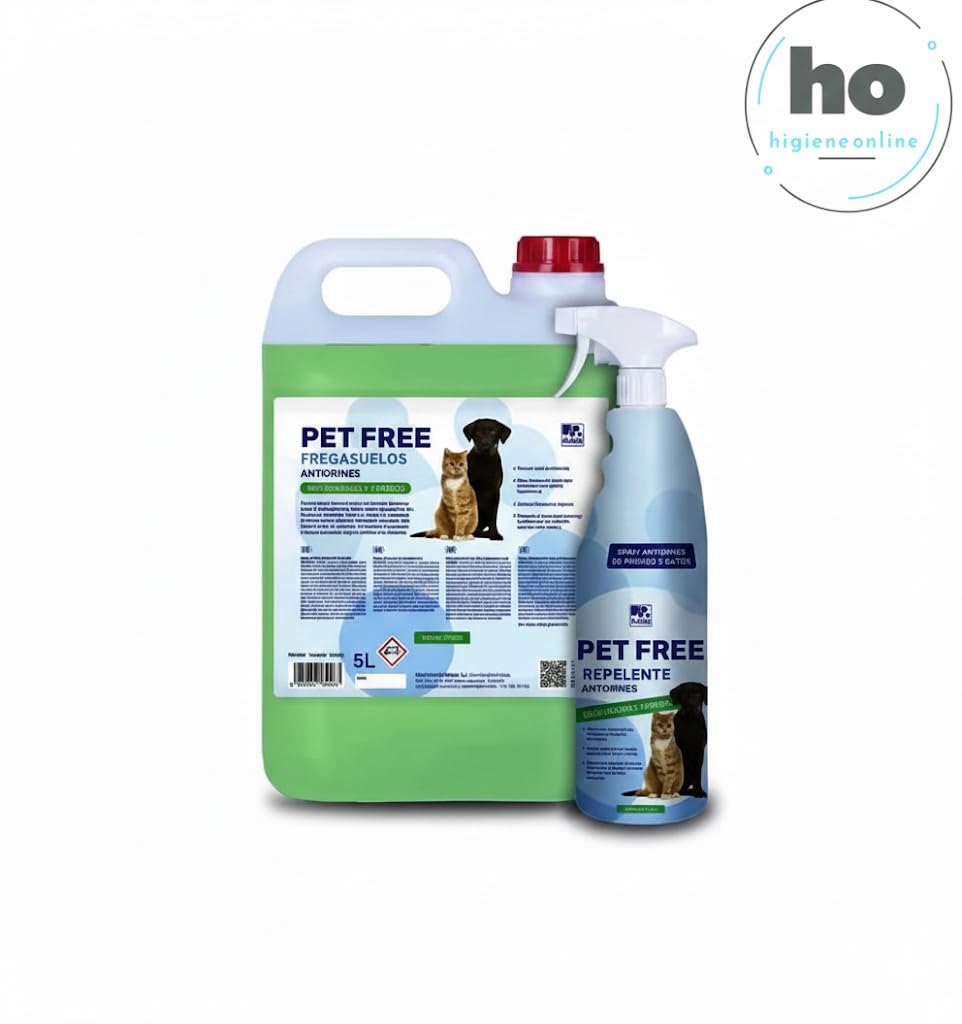 Fregasuelos Antiorines para Mascotas | Aroma a cítricos | Pet Free | 5 Litros (1)
