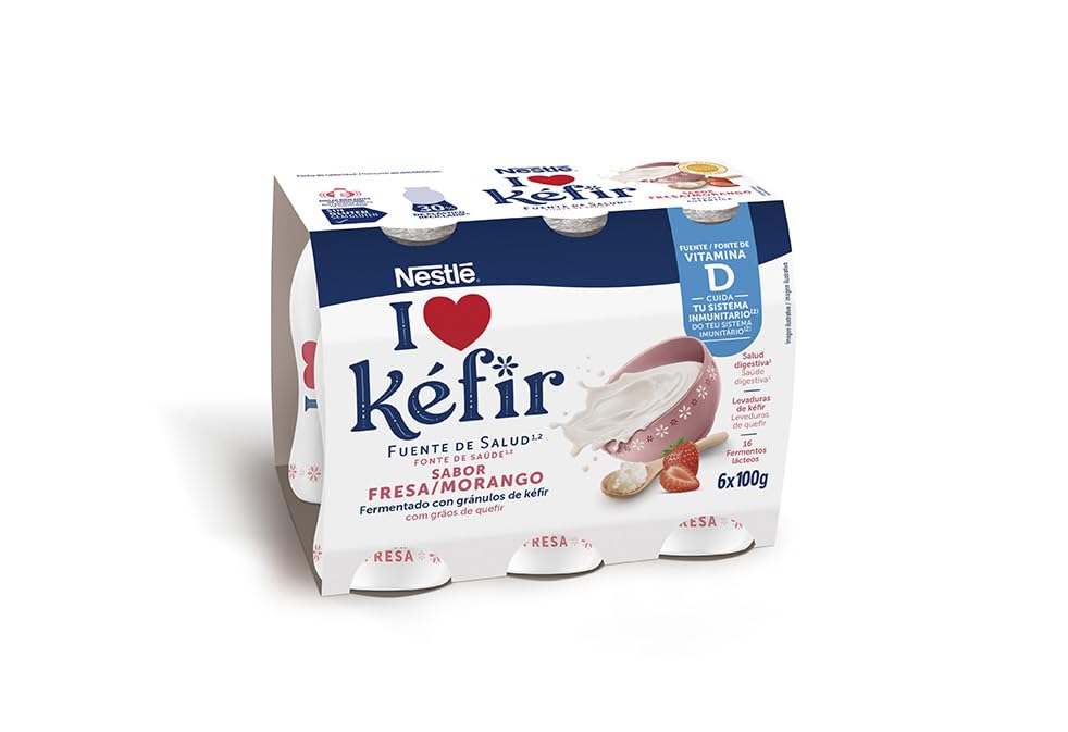 Nestlé Kéfir fresa 6 x 100 g