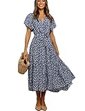 Material --- Este vestido bohemio está hecho de 100% viscosa, un material súper suave, transpirable y liviano sin ser transparente en verano, agradable para la piel.