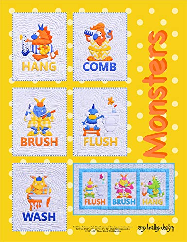 Amy Bradley Designs Monsters Quilt Pattern ABD281 Monsters Quilt Pattern
