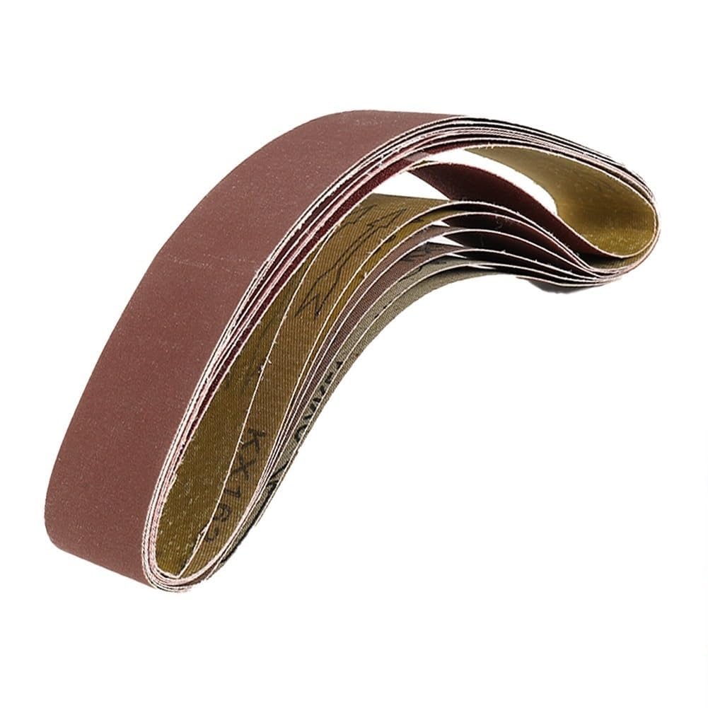 Paski szlifierskie, 7 szt. 50x686mm Paski ścierne Taśma ścierna Taśma ścierna 120-1000 do szlifierek taśmowych Drewno Metal Polerowanie Papier ścierny Ścierny