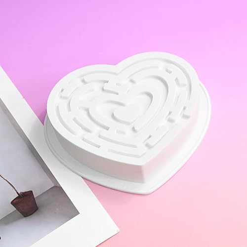 Miniatura 9 de Molde de silicona para chocolate y cheossecake, molde para hornear pastel de postre de corazón de amor, molde flexible antiadherente para chocolate,