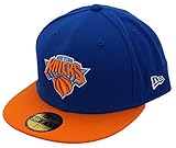 Aufgesticktes Teamlogo vorne New Era Herren 59fifty New York Knicks Herren Kappe, blue, XXL EU