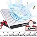 Produktbild YockTec Laptop Kühlpads 11-16 Zoll, Laptop Kühler Cooling Pad Notebook Cooler Ständer Kühlpad Kühlmatte, 2 Port USB, 6 Höheneinstellung, Aluminiumlegierung, Silent Windgeschwindigkeit