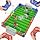 Cokzer Remote Control Soccer Games, Foosball Table Game for Kids with 4 Remotes, 3 Balls, LED Scoreboard, Lights & Sound, Rechargeable RC Soccer Board Game for 1-4 Players Ages 6+