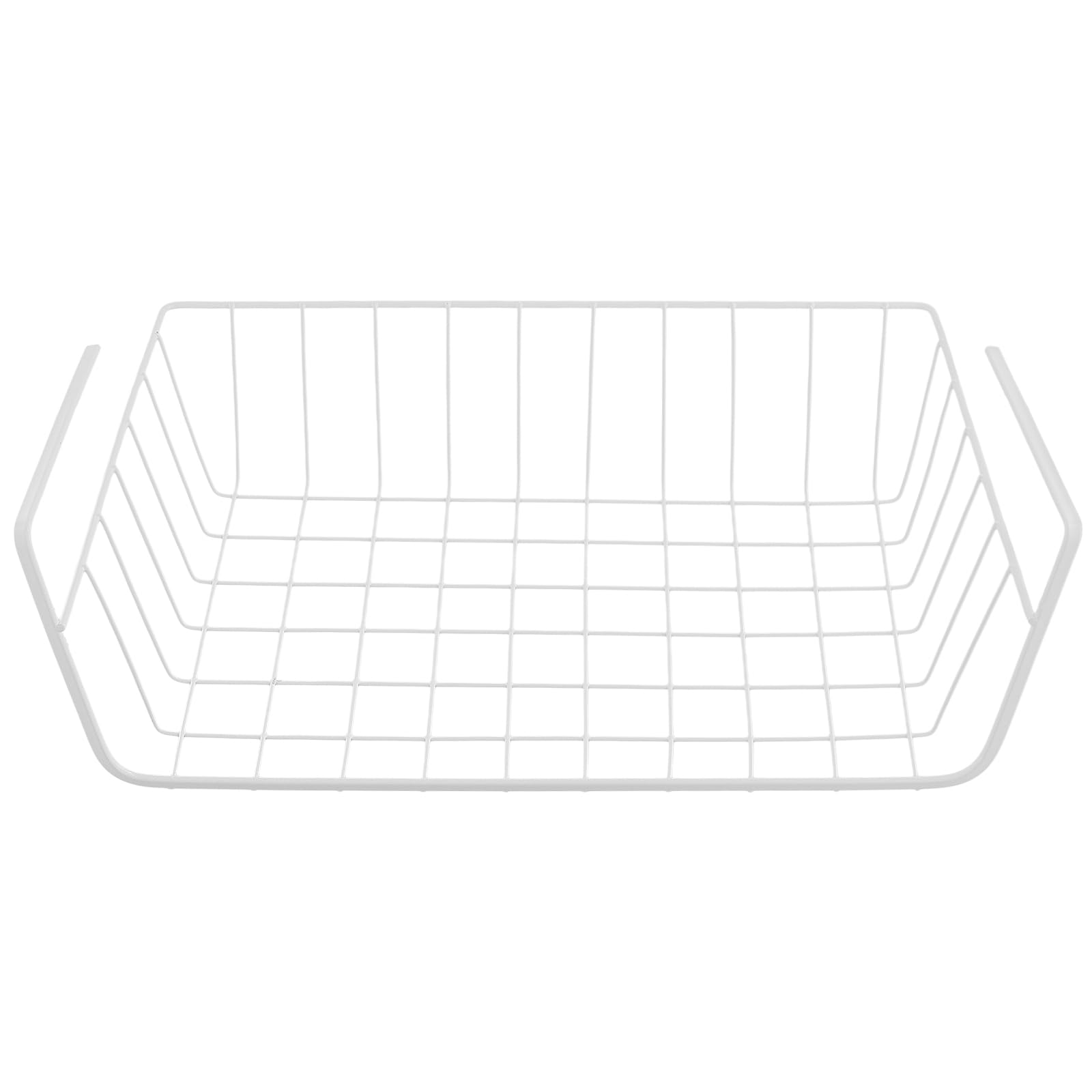 FUNSUEI Lot de 5 tiroir suspendu sous étagère 34 x 22 x 11,5 cm en fil métallique blanc panier rangement cuisine
