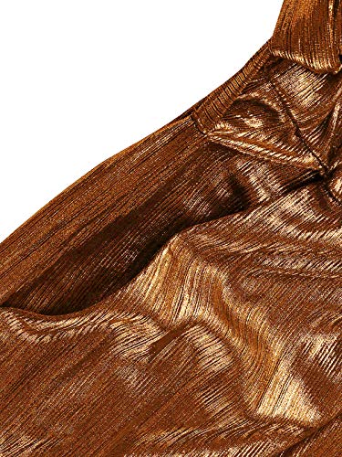 Yoins Rompers For Women Casual V Neck Long Sleeves Jumpsuits Playsuits Bandage Waist Sequins Party Romper Longsleeve-Yellow S #TOP5