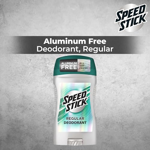 Image of Speed Stick Aluminum Free Men's Deodorant, 24 Hour Odor Protection, Regular, 3 Ounce, 4 Pack