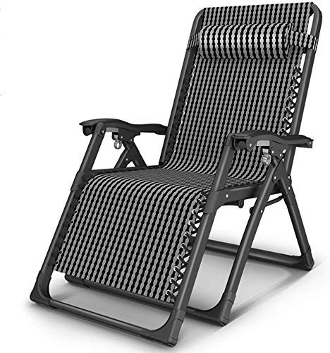 WOYHZXT Sun tumbo Patio Plegable Silla de Gravedad Cero reclinable al Aire Libre, Silla de Mecedora de Verano para balcón de jardín Ocio
