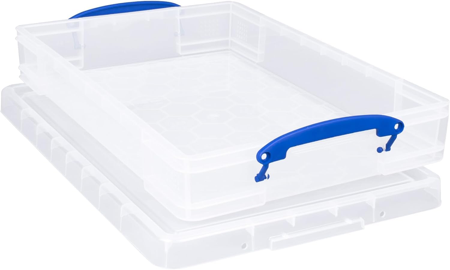 Pasha Traders Transparent Really Useful Plastic Storage Box 10 Litre Clear Single