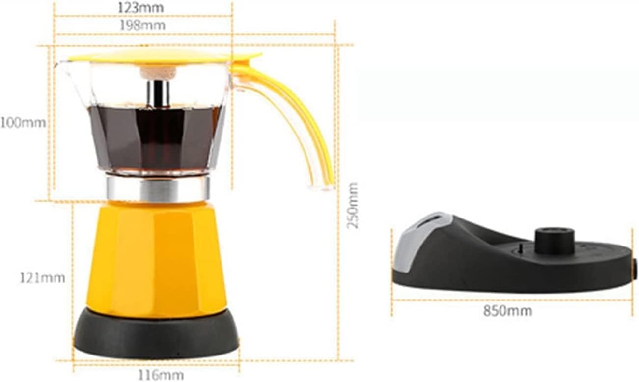 Percolator Coffee Pot 6 Cups Portable Electric Coffee Maker Espresso Coffee Pot Espresso Latte Filter (Color : Green)