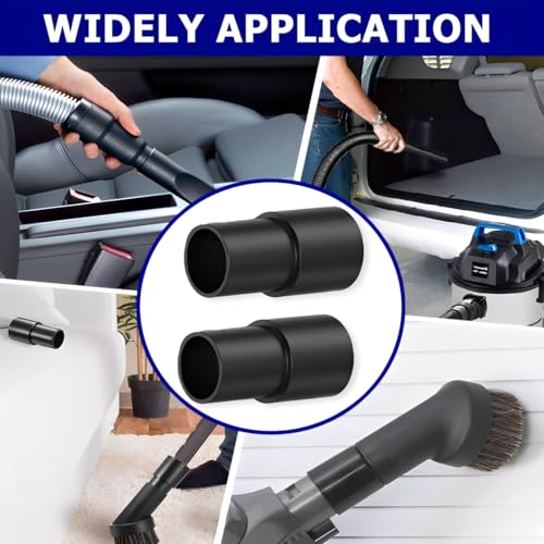 Image of 2 Packs Vacuum Hose Adapter, 1-3 /8 inch to 1-1 /4 inch (35mm to 32mm), Compatible with 35mm OD Tubes & 32mm ID Vacuum Attachment
