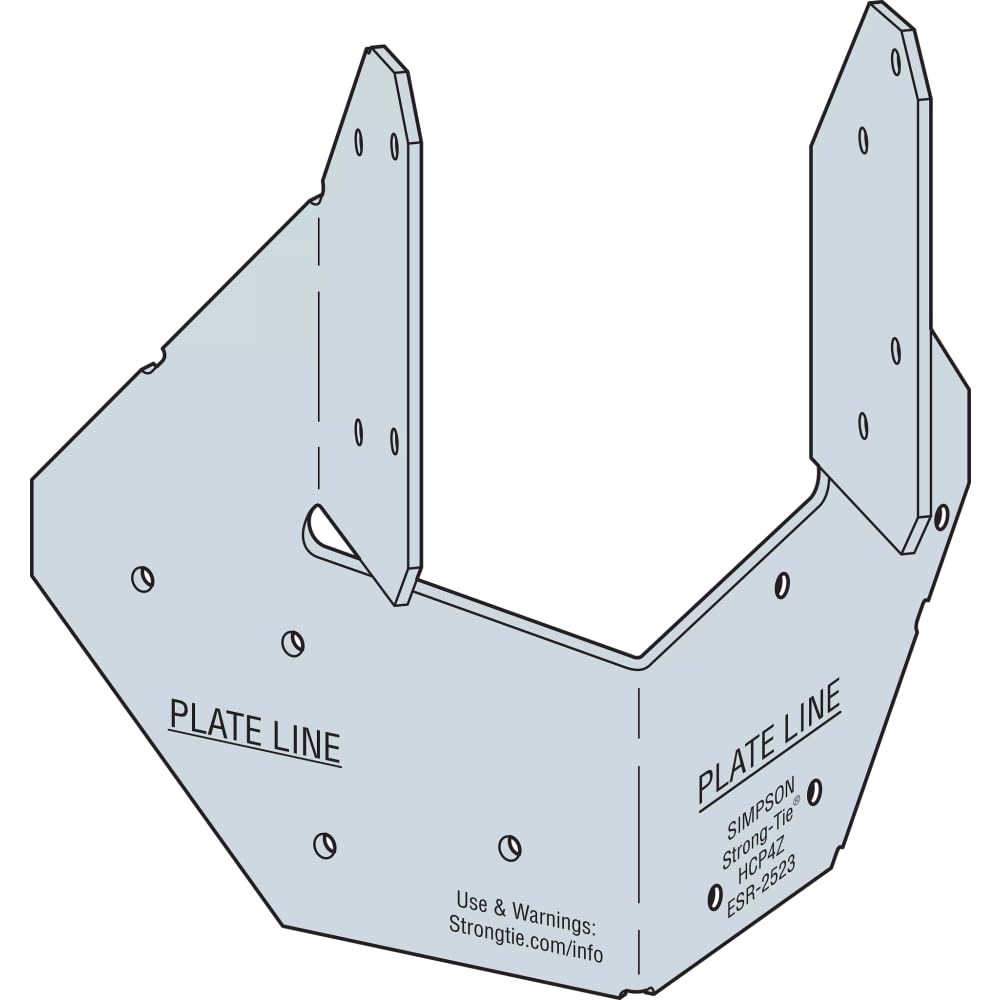 Amazon.com: Simpson Strong-Tie HCP4Z HCP 18-Gauge ZMAX Galvanized