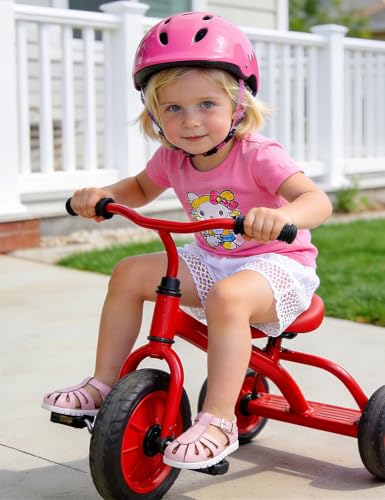 Image of QIY Toddler Girl Sandals Little Kids Summer Dress Shoes Open Toe Flats Princess Sandals for School Beach Party